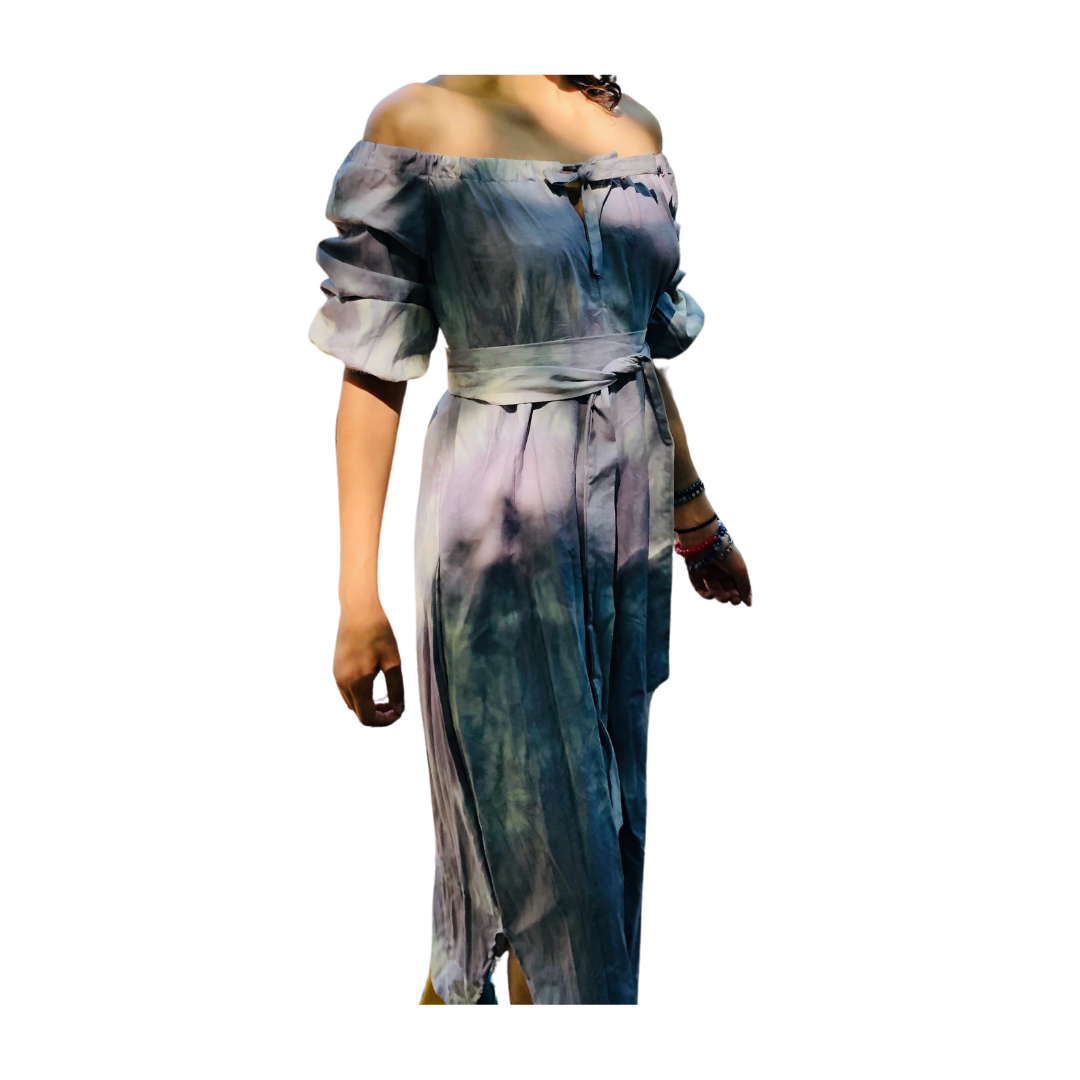 ROMPER WITH SLEEVES Tie dye or black