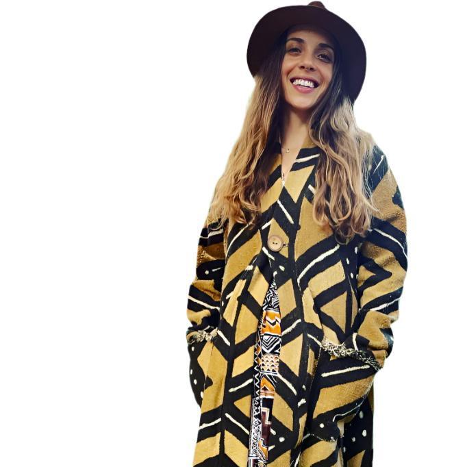 FULL LENGTH MUDCLOTH COAT
