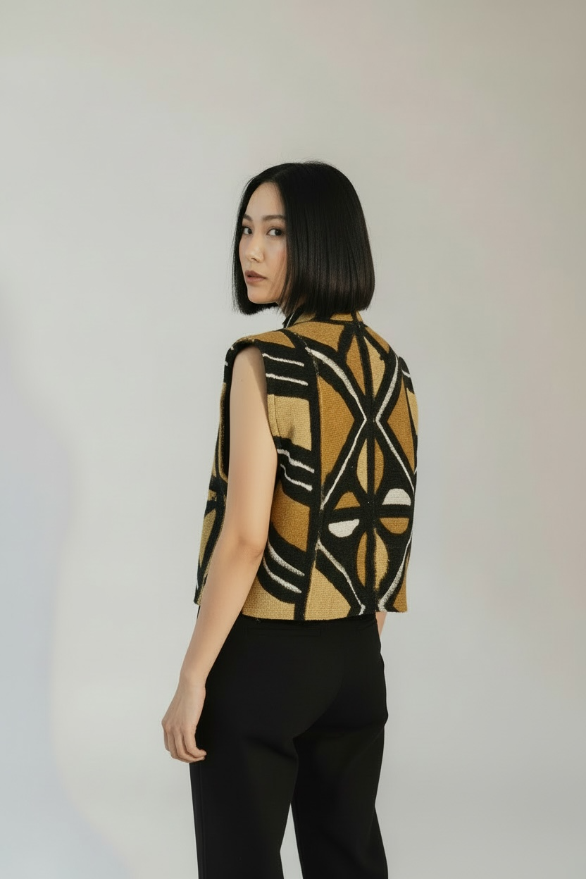 VEST - Short Mudcloth or Vintage Indigo