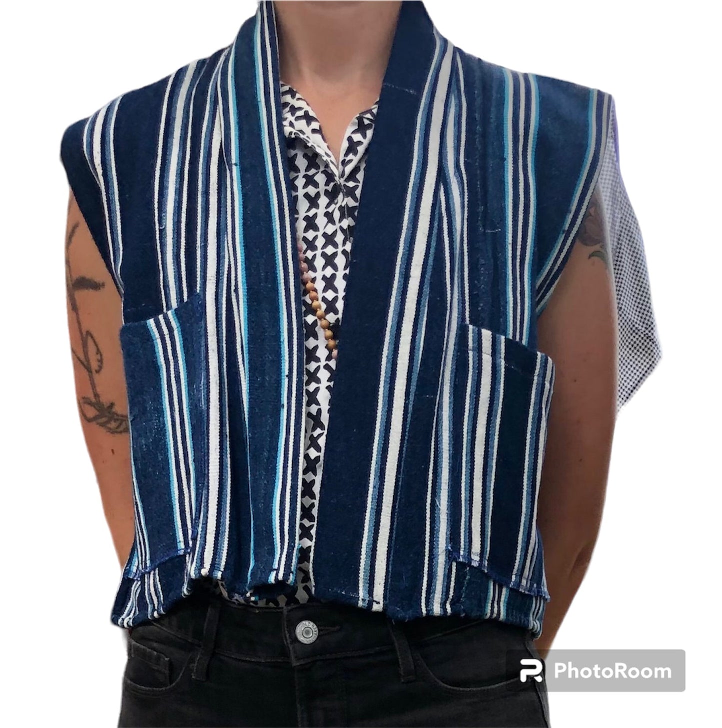 Mudcloth or Vintage Indigo Short Vest