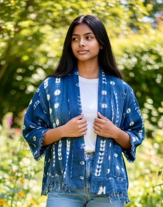 CROPPED JACKET VINTAGE INDIGO size: small