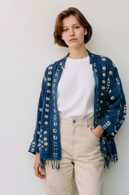 CROPPED JACKET VINTAGE INDIGO size: small