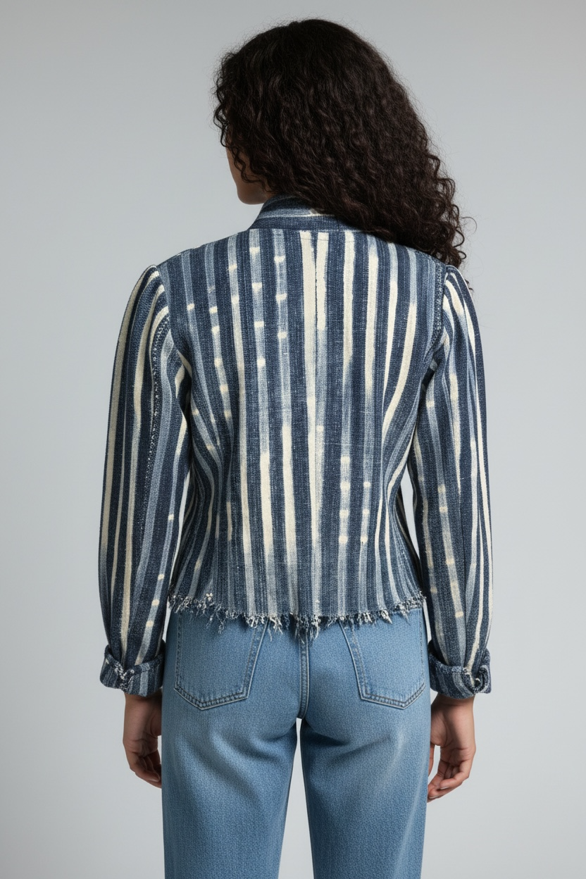 CROPPED JACKET - VINTAGE INDIGO size: extra small