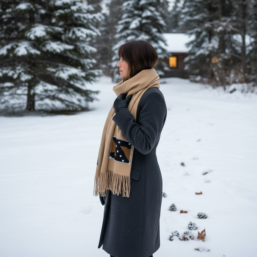 Window scarf  poly/rayon with mudcloth  insert